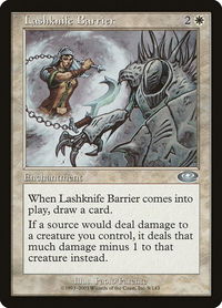 Lashknife Barrier - Planeshift (PLS) #9 - Uncommon Magic: The Gathering Trading Card