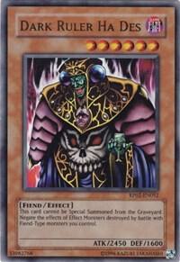 Dark Ruler Ha Des trading card from Retro Pack 2 Dark Ruler Ha Des - Retro Pack 2 YuGiOh trading card