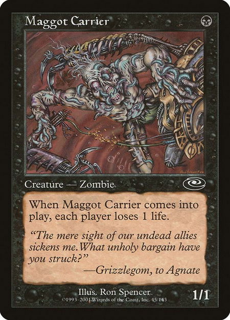Maggot Carrier - Planeshift Magic: The Gathering trading card