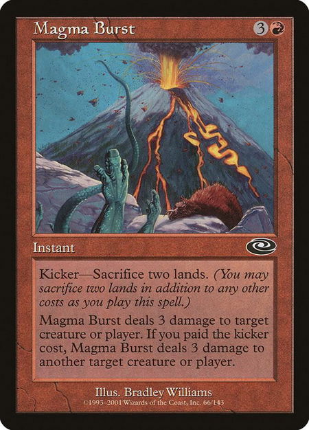 Magma Burst - Planeshift Magic: The Gathering trading card