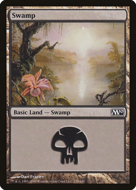 Swamp (238) - Magic 2010 (M10) Magic: The Gathering trading card