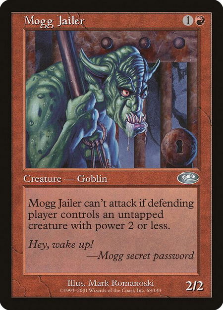 Mogg Jailer - Planeshift Magic: The Gathering trading card