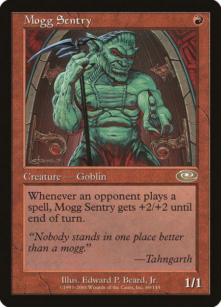 Mogg Sentry - Planeshift Magic: The Gathering trading card