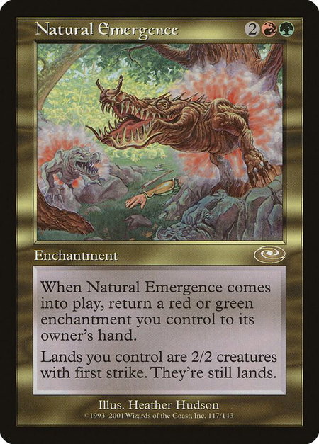 Natural Emergence trading card from Planeshift Natural Emergence - Planeshift Magic: The Gathering trading card