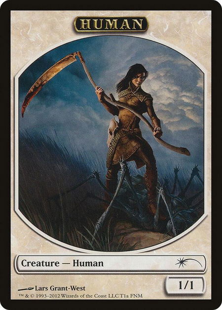 Human // Wolf Double-Sided Token - FNM Promos Magic: The Gathering trading card