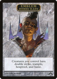 Emblem - Domri Rade - Gatecrash (GTC) #8 - Token Magic: The Gathering Trading Card