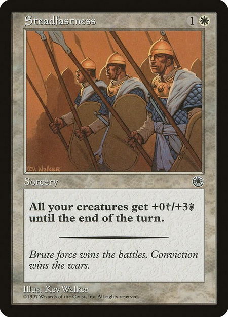 Steadfastness - Portal Magic: The Gathering trading card