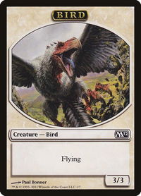 Bird Token - Magic 2012 (M12) (M12) #1 - Token Magic: The Gathering Trading Card