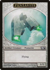 Pentavite Token - Magic 2012 (M12) (M12) #7 - Token Magic: The Gathering Trading Card