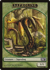 Saproling Token - Magic 2012 (M12) (M12) #5 - Token Magic: The Gathering Trading Card