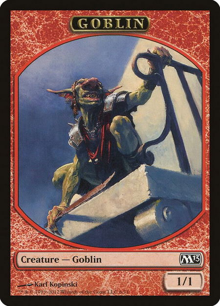 Goblin Token - Magic 2013 (M13) Magic: The Gathering trading card