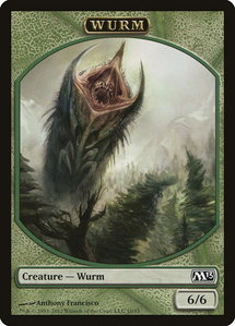 Wurm Token - Magic 2013 (M13) (M13) #10 - Token Magic: The Gathering Trading Card