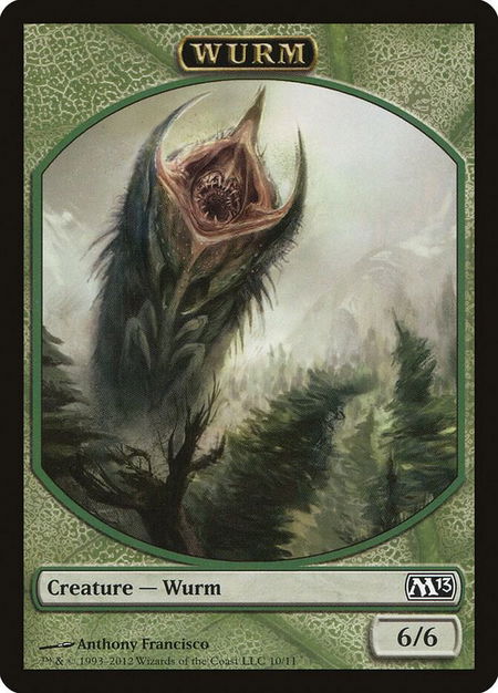 Wurm Token - Magic 2013 (M13) Magic: The Gathering trading card