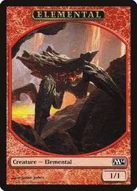 Elemental Token (7) - Magic 2014 (M14) (M14) #7 - Token Magic: The Gathering Trading Card