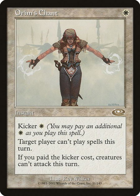 Orim's Chant - Planeshift Magic: The Gathering trading card