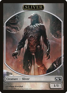 Sliver Token - Magic 2014 (M14) (M14) #1 - Token Magic: The Gathering Trading Card