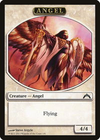 Angel Token - Gatecrash (GTC) #1 - Token Magic: The Gathering Trading Card