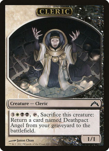 Cleric Token - Gatecrash Magic: The Gathering trading card