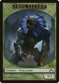 Frog Lizard Token - Gatecrash (GTC) #3 - Token Magic: The Gathering Trading Card