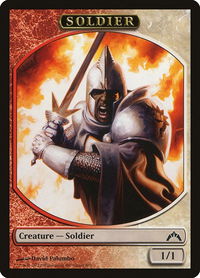 Soldier Token - Gatecrash (GTC) #6 - Token Magic: The Gathering Trading Card