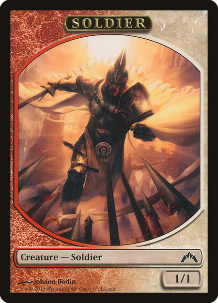 Soldier Token (Gatecrash) - League Promos Magic: The Gathering trading card