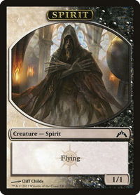 Spirit Token - Gatecrash (GTC) #7 - Token Magic: The Gathering Trading Card