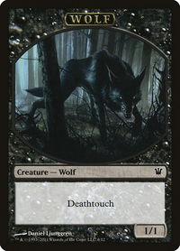 Wolf Token (6) - Innistrad (ISD) #6 - Token Magic: The Gathering Trading Card