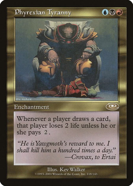 Phyrexian Tyranny - Planeshift Magic: The Gathering trading card