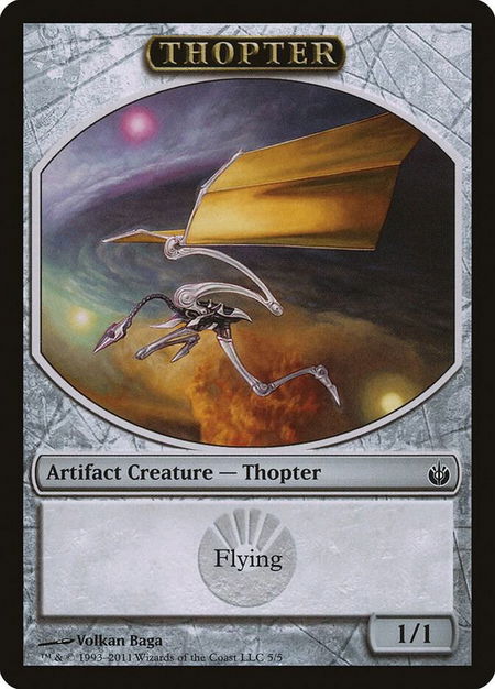 Thopter Token - Mirrodin Besieged Magic: The Gathering trading card