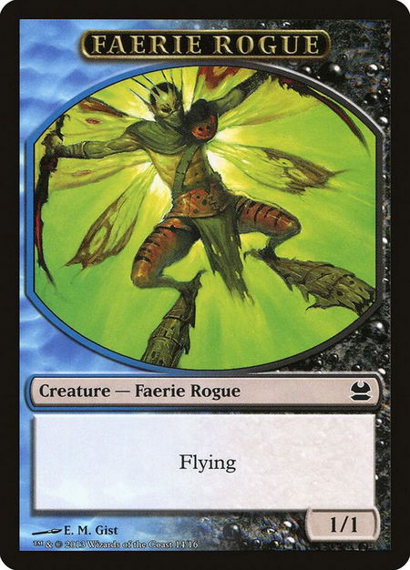 Faerie Rogue Token trading card from Modern Masters Faerie Rogue Token - Modern Masters Magic: The Gathering trading card