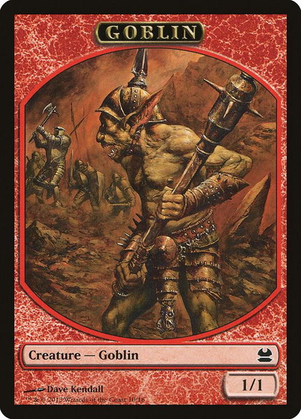 Goblin Token trading card from Modern Masters Goblin Token - Modern Masters Magic: The Gathering trading card
