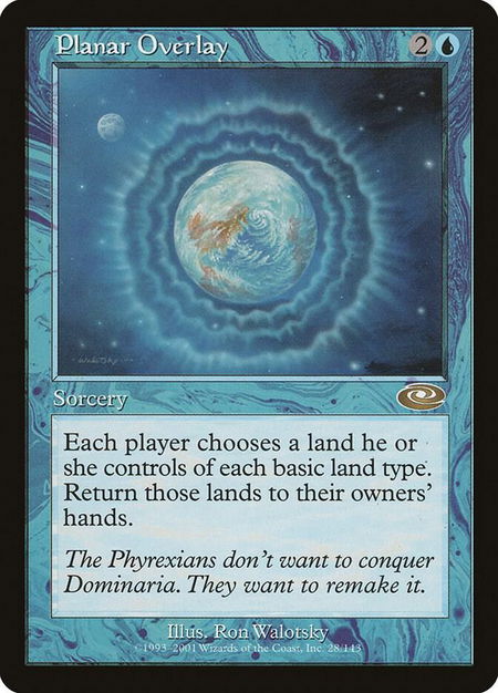 Planar Overlay - Planeshift Magic: The Gathering trading card