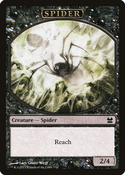 Spider Token trading card from Modern Masters Spider Token - Modern Masters Magic: The Gathering trading card