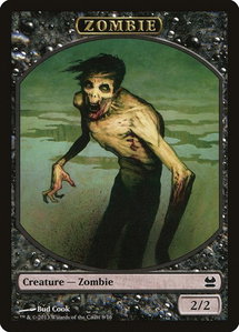 Zombie Token - Modern Masters (MMA) #8 - Token Magic: The Gathering Trading Card