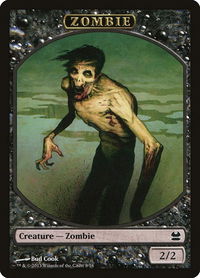 Zombie Token - Modern Masters (MMA) #8 - Token Magic: The Gathering Trading Card