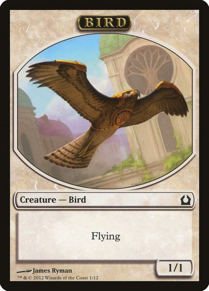 Bird Token trading card from Return to Ravnica Bird Token - Return to Ravnica Magic: The Gathering trading card