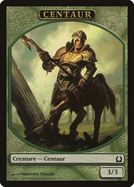 Centaur Token - Return to Ravnica Magic: The Gathering trading card