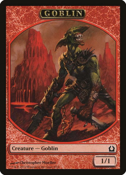 Goblin Token trading card from Return to Ravnica Goblin Token - Return to Ravnica Magic: The Gathering trading card