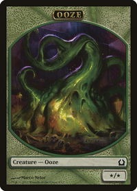 Ooze Token - Return to Ravnica (RTR) #8 - Token Magic: The Gathering Trading Card