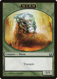 Wurm Token - Return to Ravnica (RTR) #11 - Token Magic: The Gathering Trading Card