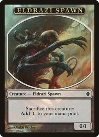 Eldrazi Spawn Token (1a) - Rise of the Eldrazi (ROE) #1a - Token Magic: The Gathering Trading Card
