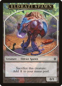 Eldrazi Spawn Token (1b) - Rise of the Eldrazi (ROE) #1b - Token Magic: The Gathering Trading Card