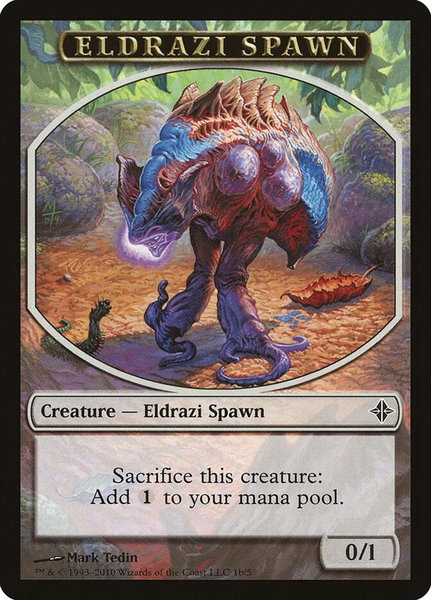 Eldrazi Spawn Token (1b) trading card from Rise of the Eldrazi Eldrazi Spawn Token (1b) - Rise of the Eldrazi Magic: The Gathering trading card