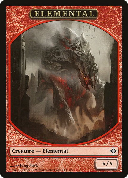 Elemental Token trading card from Rise of the Eldrazi Elemental Token - Rise of the Eldrazi Magic: The Gathering trading card