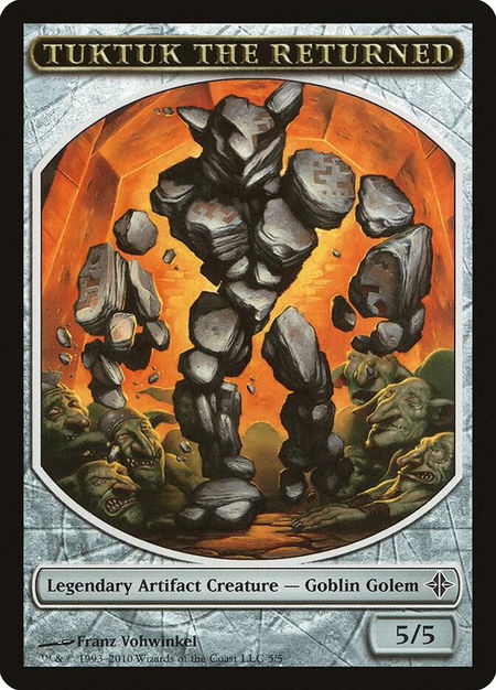 Tuktuk the Returned Token - Rise of the Eldrazi Magic: The Gathering trading card