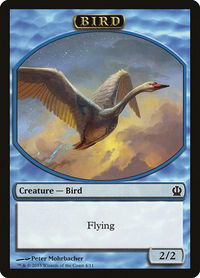 Bird Token - Theros (THS) #4 - Token Magic: The Gathering Trading Card