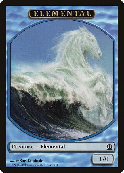 Elemental Token - Theros Magic: The Gathering trading card