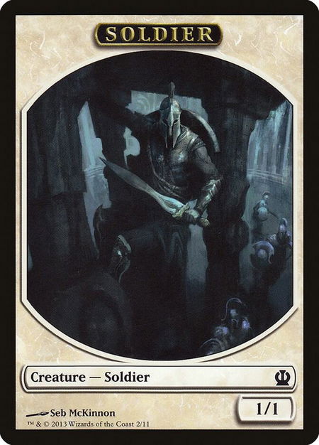 Soldier Token (McKinnon) - Theros Magic: The Gathering trading card