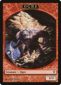 Ogre Token - Worldwake (WWK) #3 - Token Magic: The Gathering Trading Card