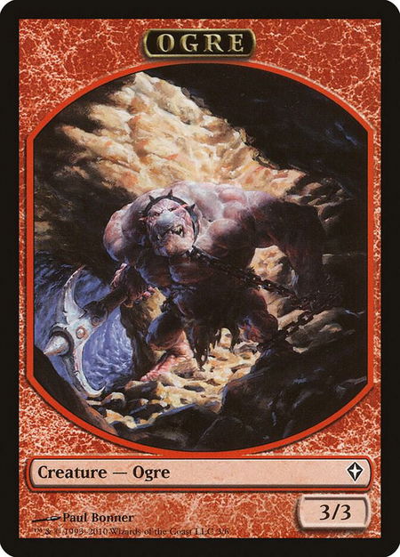 Ogre Token - Worldwake Magic: The Gathering trading card